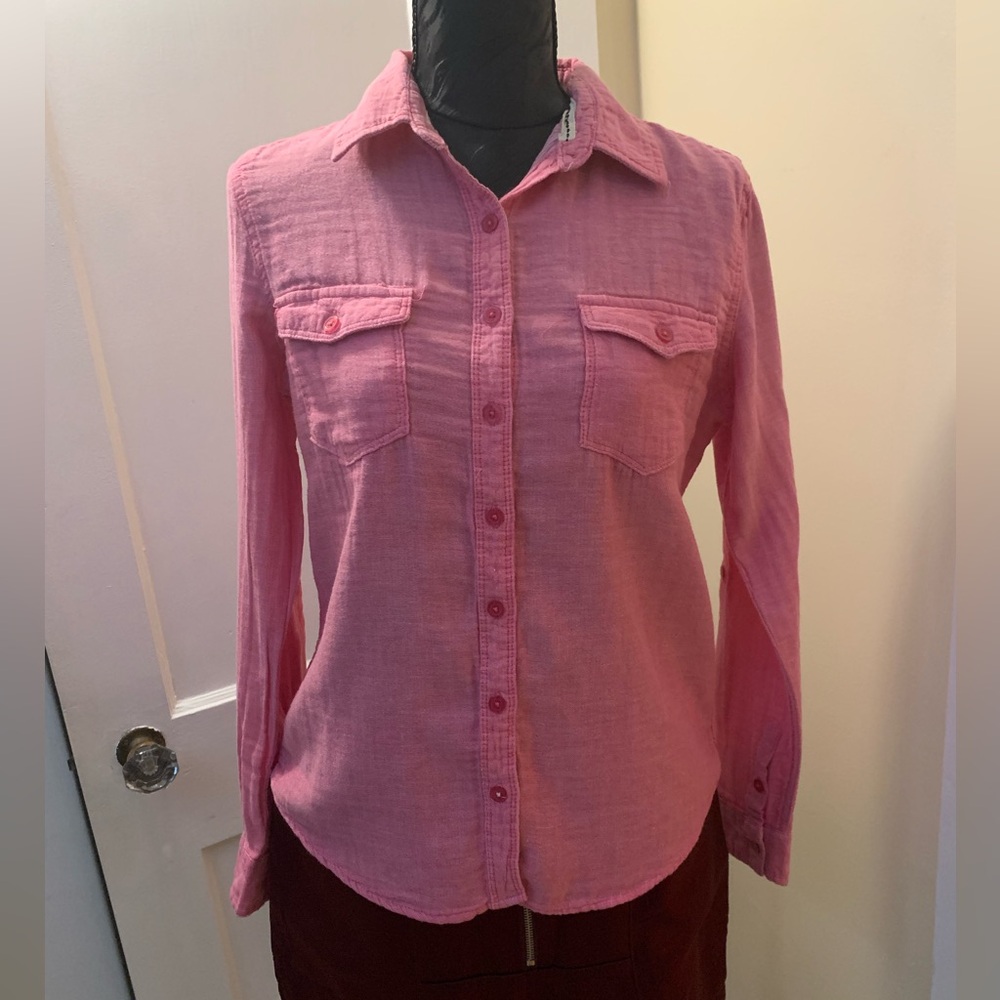Vintage Triple Five Soul Button-Up Shirt in Pink